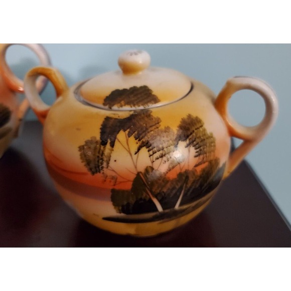Hand Painted Japanese Teapot Set - Picture 2 of 12